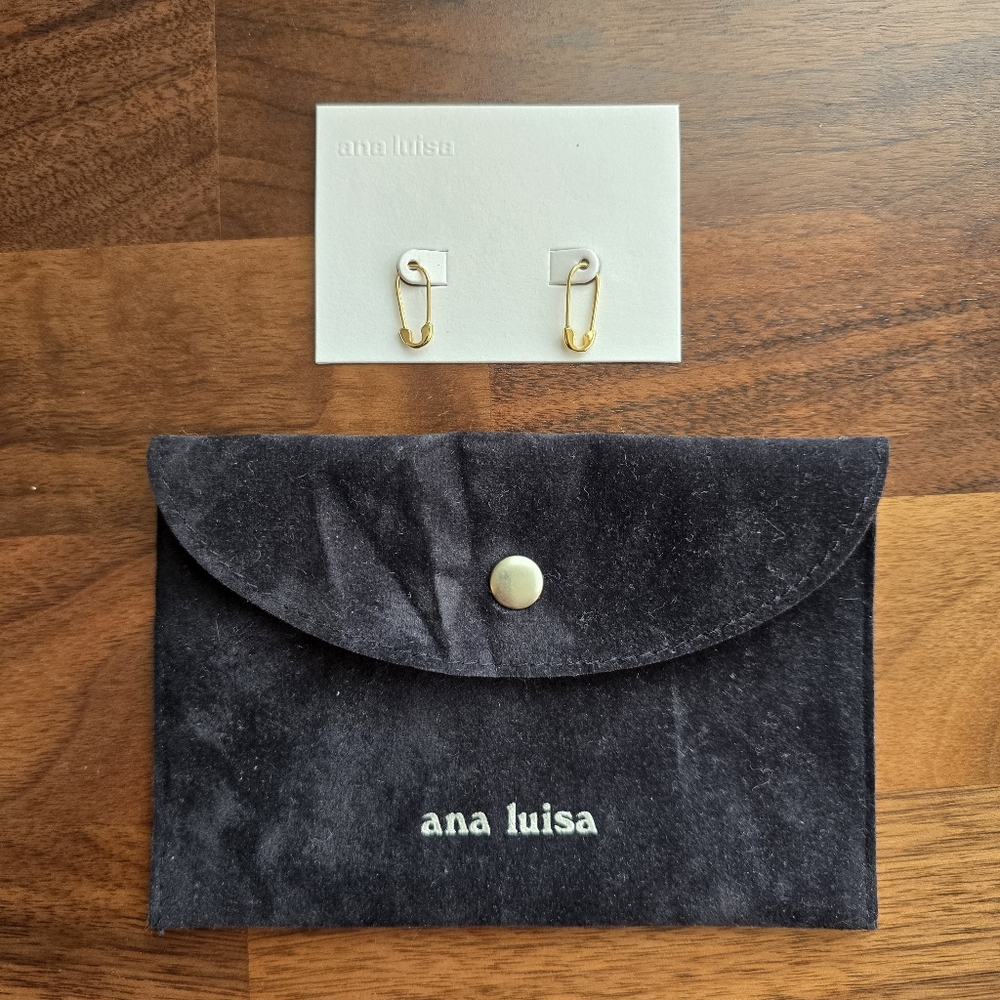 Ana Luisa Safety Pin Earrings - Sia - Sterling Silver Dipped In 14k Gold